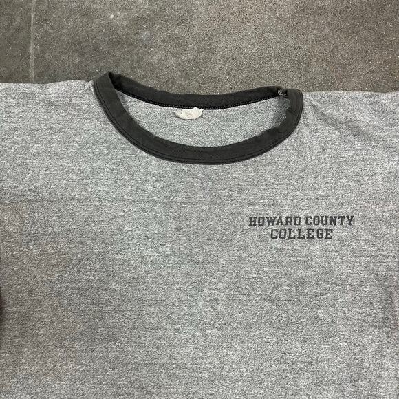 Vintage 60's Howard County College Champion Ringer T-Shirt Medium - Picture 3 of 5